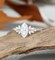 Marquise cut moissanite engagement ring, personalized vintage white gold ring, cubic zirconia wedding ring, bridal ring valentines day women product 2
